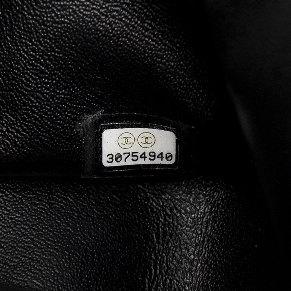 Chanel Lambskin Chevron Square Mini Flap Bag Black SHW - Picture 14 of 15